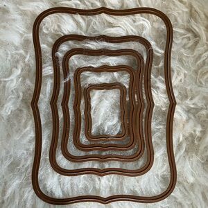 Card Paper Metal Die Cuts 5 Rectangle Frames